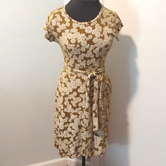 Toad And Co. Women's Cue Wrap Short Sleeve Dress Flower Print Size Small - Picture 3 of 10